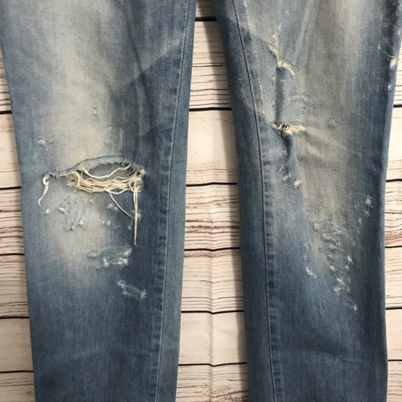 Dolce and Gabbana Distressed Cuffed Jeans - Picture 6 of 8